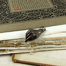 Load image into Gallery viewer, Reach & Grasp -- Hand Pendants in Bronze or Silver | Hibernacula
