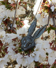 Load image into Gallery viewer, March Hare -- Necklace in Bronze or Silver | Hibernacula