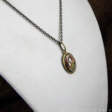 Load image into Gallery viewer, The Black Swan -- Brass Pendant with Original Artwork | Hibernacula