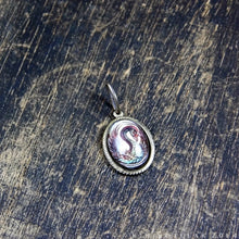 Load image into Gallery viewer, The Black Swan -- Brass Pendant with Original Artwork | Hibernacula