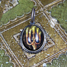Load image into Gallery viewer, The Candelabra -- Brass Pendant with Original Artwork | Hibernacula