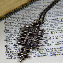 Load image into Gallery viewer, Quincunx -- Alchemical Pendant in Bronze or Silver | Hibernacula