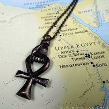 Load image into Gallery viewer, Ankh -- Pendant & Chain in Bronze or Silver | Hibernacula
