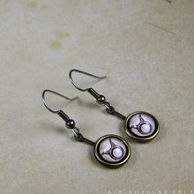 Load image into Gallery viewer, Zodiac Earrings -- Bound in Brass | Hibernacula