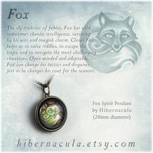 Load image into Gallery viewer, Fox Spirit -- Brass Animal Totem Pendant | Hibernacula