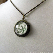 Load image into Gallery viewer, Septagram, The Elven Star -- Brass Pendant | Hibernacula