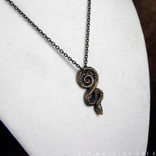 Load image into Gallery viewer, Serpent of Wisdom -- Pendant In Bronze or Silver | Hibernacula