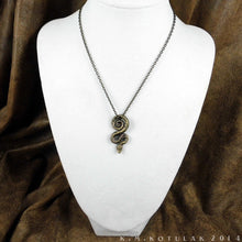 Load image into Gallery viewer, Serpent of Wisdom -- Pendant In Bronze or Silver | Hibernacula