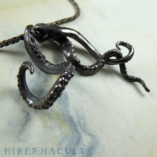 Load image into Gallery viewer, Tentacle Trinity -- Necklace in Bronze or Silver | Hibernacula