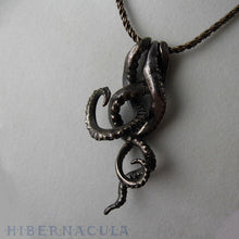 Load image into Gallery viewer, Tentacle Trinity -- Necklace in Bronze or Silver | Hibernacula