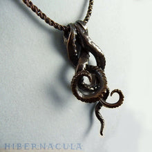 Load image into Gallery viewer, Tentacle Trinity -- Necklace in Bronze or Silver | Hibernacula