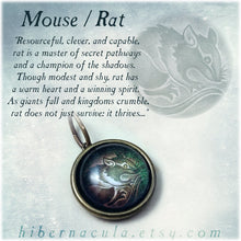 Load image into Gallery viewer, Mouse / Rat Spirit -- Brass Animal Totem Pendant | Hibernacula