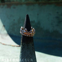 Load image into Gallery viewer, Little Crown -- Faerie Pendant in Bronze or Silver | Hibernacula