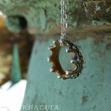 Load image into Gallery viewer, Little Crown -- Faerie Pendant in Bronze or Silver | Hibernacula
