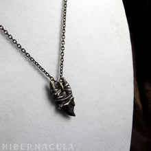 Load image into Gallery viewer, Wolf Fang Talisman -- Tooth Pendant in Bronze or Silver | Hibernacula