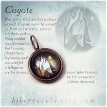 Load image into Gallery viewer, Coyote Spirit -- Brass Animal Totem Pendant | Hibernacula