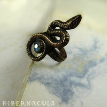 Load image into Gallery viewer, Sacred Serpent -- Ring In Bronze or Silver | Hibernacula