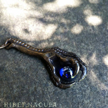 Load image into Gallery viewer, The Talon -- Bronze & Glass Clawed Pendant | Hibernacula