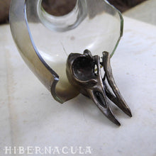 Load image into Gallery viewer, Nevermore -- Corvid / Crow / Raven Skull Pendant | Hibernacula
