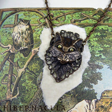Load image into Gallery viewer, Bastet -- Regal Cat Necklace in Bronze or Silver | Hibernacula