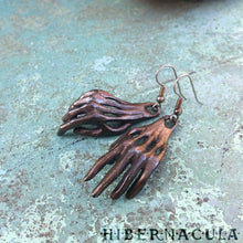 Загрузить изображение в средство просмотра галереи, Phantom Hands -- Earrings in Bronze or Silver | Hibernacula