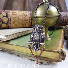 Load image into Gallery viewer, Owl of Minerva -- Pendant in Bronze or Silver | Hibernacula
