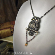 Load image into Gallery viewer, Owl of Minerva -- Pendant in Bronze or Silver | Hibernacula