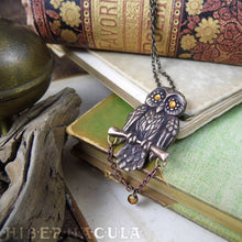 Load image into Gallery viewer, Owl of Minerva -- Pendant in Bronze or Silver | Hibernacula