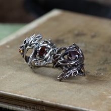 Load image into Gallery viewer, Mandragora -- Wrap Ring in Bronze or Silver / 7 Stone Choices | Hibernacula