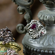 Load image into Gallery viewer, Mandragora -- Wrap Ring in Bronze or Silver / 7 Stone Choices | Hibernacula