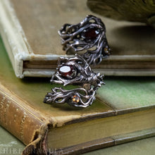 Load image into Gallery viewer, Mandragora -- Wrap Ring in Bronze or Silver / 7 Stone Choices | Hibernacula