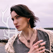 Load image into Gallery viewer, Mandragora -- Wrap Ring in Bronze or Silver / 7 Stone Choices | Hibernacula