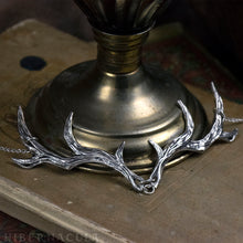 Load image into Gallery viewer, Prince of the Forest -- Antler Necklace in Bronze or Silver | Hibernacula