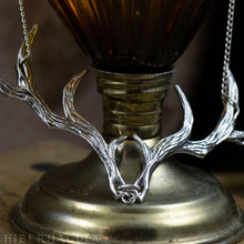 Load image into Gallery viewer, Prince of the Forest -- Antler Necklace in Bronze or Silver | Hibernacula