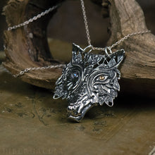 Load image into Gallery viewer, Wolf Prince -- Pendant In Bronze or Silver | Hibernacula