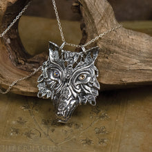 Load image into Gallery viewer, Wolf Prince -- Pendant In Bronze or Silver | Hibernacula