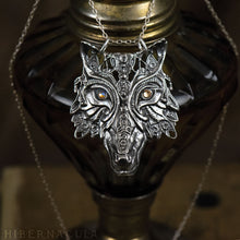 Load image into Gallery viewer, Wolf Prince -- Pendant In Bronze or Silver | Hibernacula