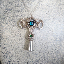 Load image into Gallery viewer, Eldritch Clock Key  -- Bronze or Silver Pendant
