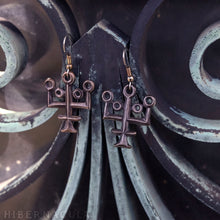 Load image into Gallery viewer, Aqua Vitae -- Alchemy Earrings in Bronze or Silver | Hibernacula
