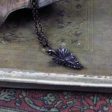 Load image into Gallery viewer, Grace -- Feather Pendant in Bronze or Silver | Hibernacula
