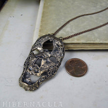 Load image into Gallery viewer, Memento  Mori -- Necklace in Bronze or Silver | Hibernacula
