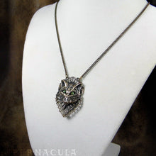 Load image into Gallery viewer, Bastet -- Regal Cat Necklace in Bronze or Silver | Hibernacula
