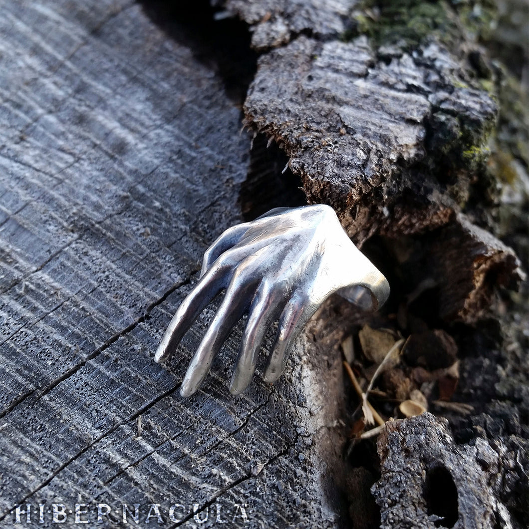 Manifestation -- Hand Ring in Bronze or Silver | Hibernacula