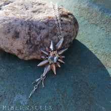 Load image into Gallery viewer, The Star -- Silver &amp; Gemstone Pendant &amp; Chain | Hibernacula
