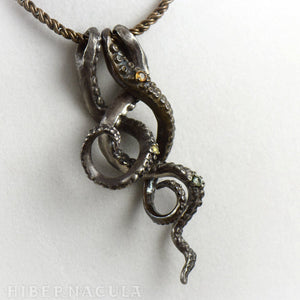 Treasures of the Deep -- Tentacle necklace in Bronze or Silver | Hibernacula