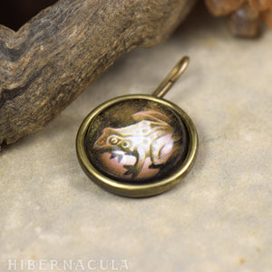 Frog Spirit -- Brass Animal Totem Pendant | Hibernacula