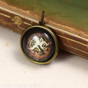 Hedgehog Spirit -- Brass Animal Totem Pendant | Hibernacula