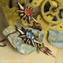 Загрузить изображение в средство просмотра галереи, The Guiding Star -- Bronze &amp; Gemstone Pendant &amp; Chain | Hibernacula
