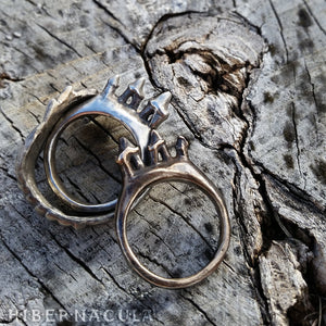 Scavenger -- Tooth Ring in Bronze or Silver | Hibernacula
