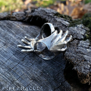 Manifestation -- Hand Ring in Bronze or Silver | Hibernacula